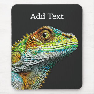 Realistic Lizard Iguana Personalised Mouse Pad