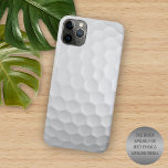 Realistic Looking Golfball Dimples Texture Pattern Case-Mate iPhone Case<br><div class="desc">Contemporary close-up IMAGE of white coloured golfball dimples skin pattern. Fun design for the lover of the golf sport or game. Beautiful, modern, and cool cover for the trend-savvy and art-loving hip trendsetter, artsy motif lover who wants to protect their phone from dust and dirt, wear and tear. This design...</div>