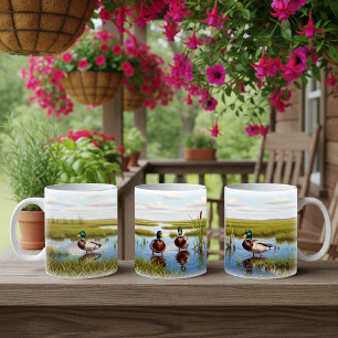 Realistic Mallard Digital Painting Mug Wrap Design