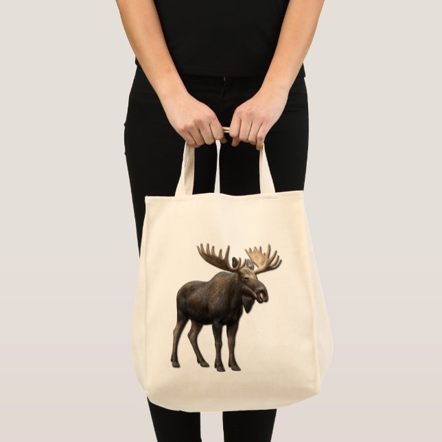 REALISTIC MOOSE DESIGN. SAMER BRASIL TOTE BAG (Front (Product))