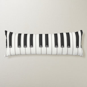 Realistic Piano Keys Personalizable Music Body Cushion