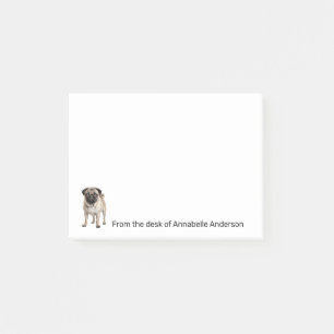 Realistic Pug Personalise Notes