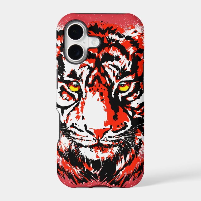 Realistic  Red Tiger Head (Back)