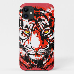 Realistic  Red Tiger Head Case-Mate iPhone Case