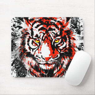 Realistic Red Tiger Mouse Pad - Tiger Mousepad