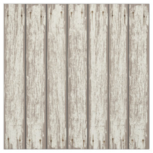 Realistic Rustic Painted Wood Planks 2 Fabric