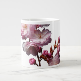 Realistic Sakura flowers Large Coffee Mug