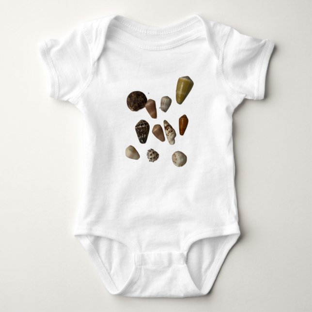 Realistic Shell Haul Baby Outfit Baby Bodysuit (Front)