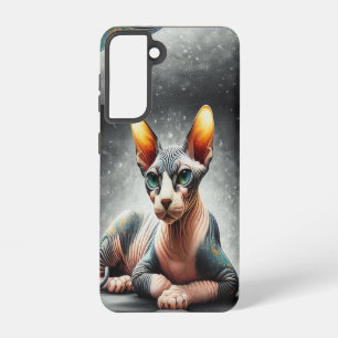 Realistic Sphynx Cat, Sphynx Hairless Cat Lover Samsung Galaxy Case