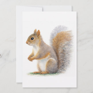 Realistic Squirrel Portrait Invitation