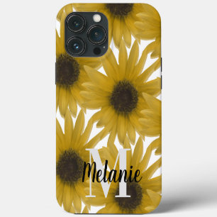 Realistic Sunflowers Pattern Name iPhone 13 Pro Max Case