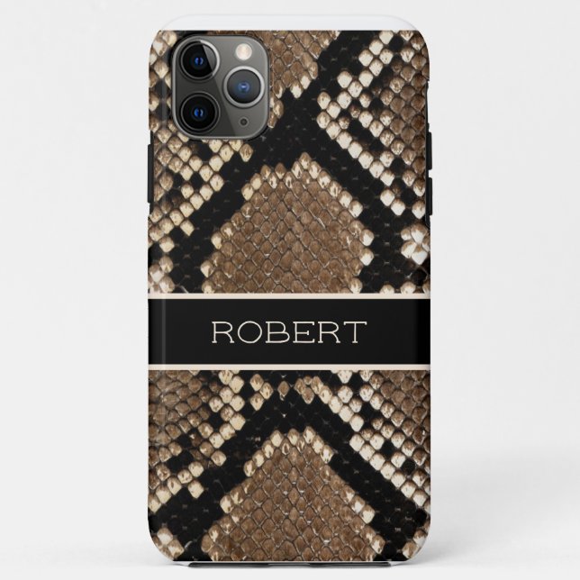 Realistic Textured Snake Skin Print Case-Mate iPhone Case (Back)