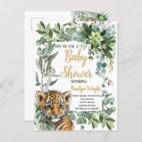 Realistic Tiger Cub Gender Neutral Baby Shower