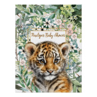 Realistic Tiger Cub Gender Neutral Baby Shower
