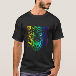 Realistic Tiger Head Skin Paw T-Shirt