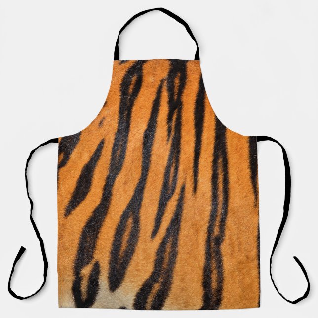 Realistic tiger skin texture. apron (Front)