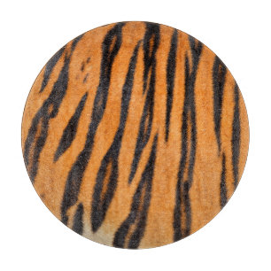 Realistic tiger skin texture. cutting board