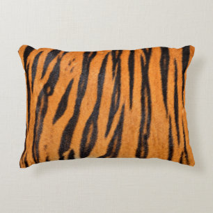 Realistic tiger skin texture. decorative cushion