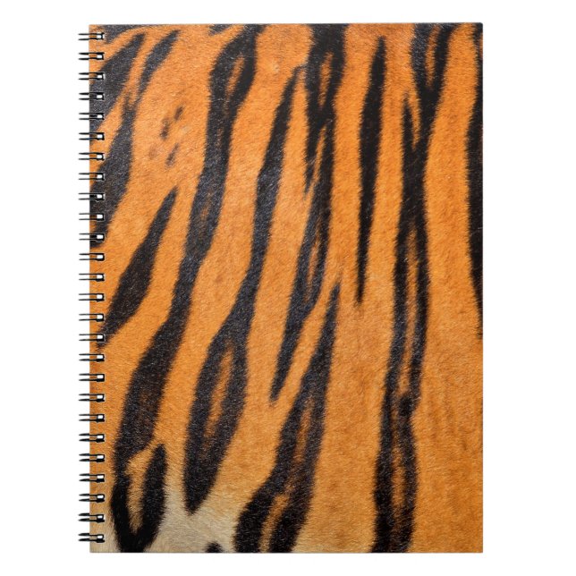 Realistic tiger skin texture. notebook (Front)