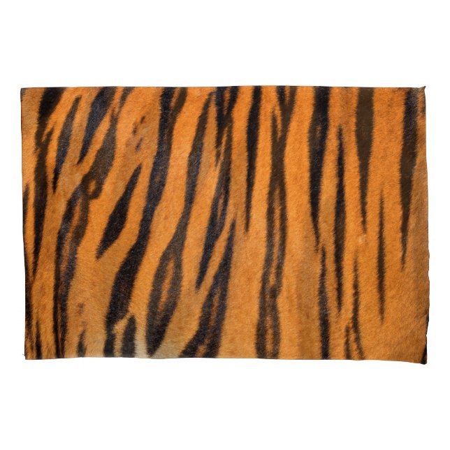 Realistic tiger skin texture. pillowcase (Front)