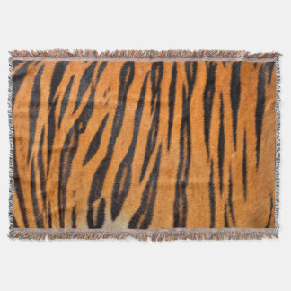 Realistic tiger skin texture. throw blanket