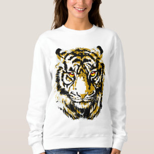 Realistic Tiger Sweatshirt - Cool Tiger Head