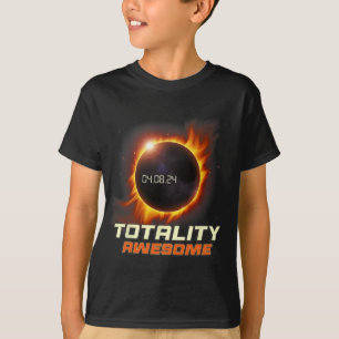 Realistic Total Solar Eclipse 2024 Totality Awesom T-Shirt