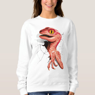 Realistic Velociraptor Dinosaur Hatching Sweatshirt