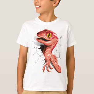 Realistic Velociraptor Dinosaur Hatching T-Shirt