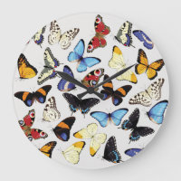 Realistic vintage butterflies collection.