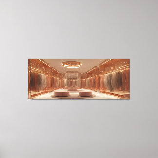 realistic virtual fashion fitting room canvas print