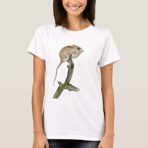 Realistic watercolor mouse in a tree T-Shirt