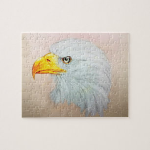 Realistic White Eagle, Nature & Animals World Jigsaw Puzzle