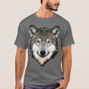 Realistic Wolf Face T-Shirt