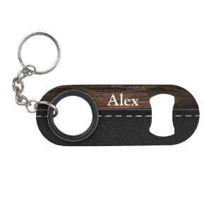 Realistic Wood and Stitched Leather Texture