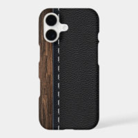 Realistic Wood and Stitched Leather Texture