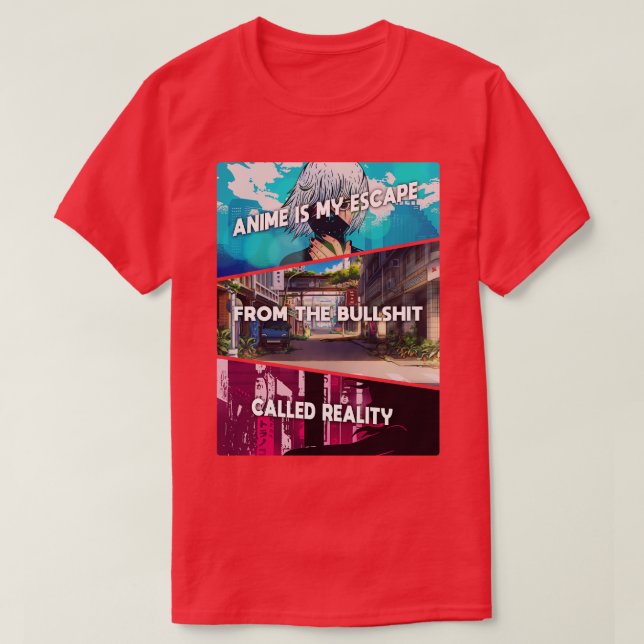 Reality Cosplay Otaku T-Shirt (Design Front)