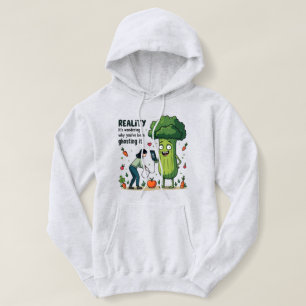 Reality Ghosting It Funny Digital Detox Veggie Hoodie