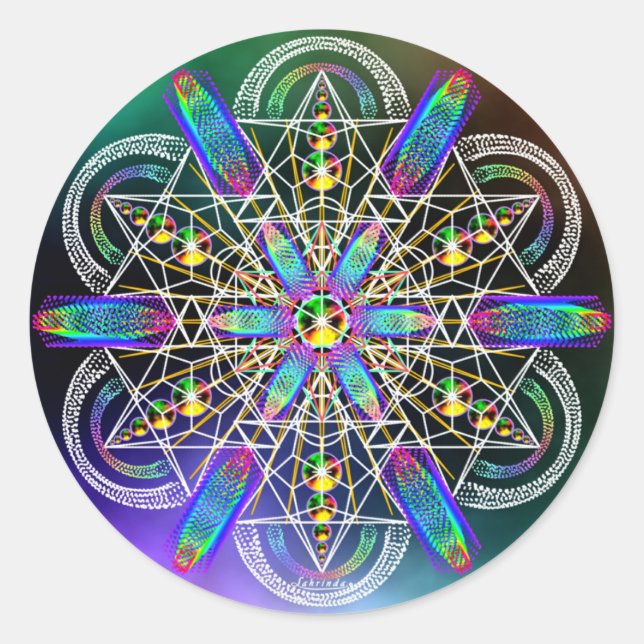 Reality Is Frequency Classic Round Sticker (Front)