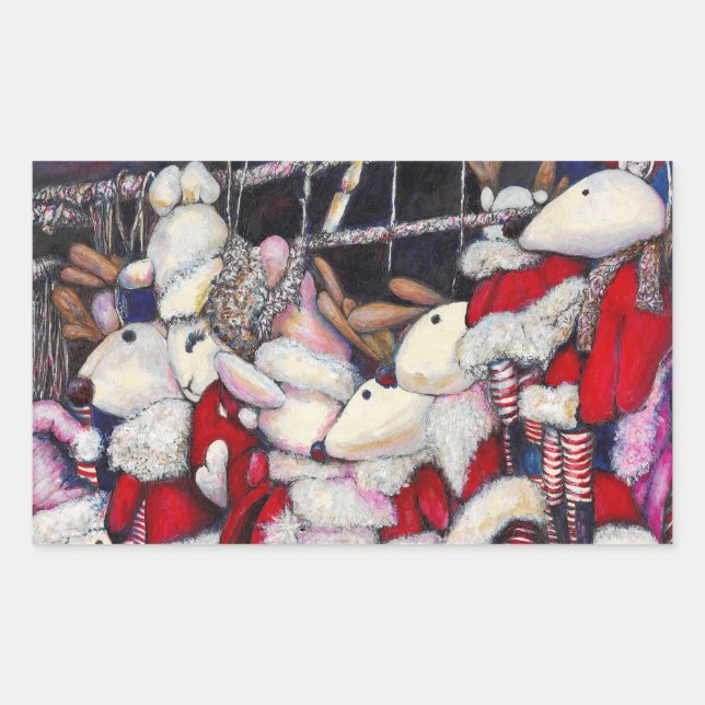 Reality on Vacation Rectangular Sticker (Front)