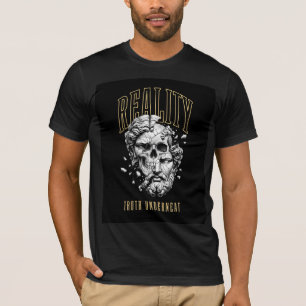 Reality Truth Underneath - Greek Statue Skull T-Shirt