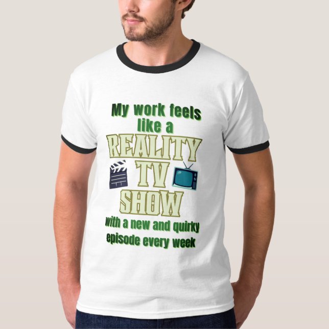 Reality Tv show Men's Basic Ringer T-Shirt (Front)
