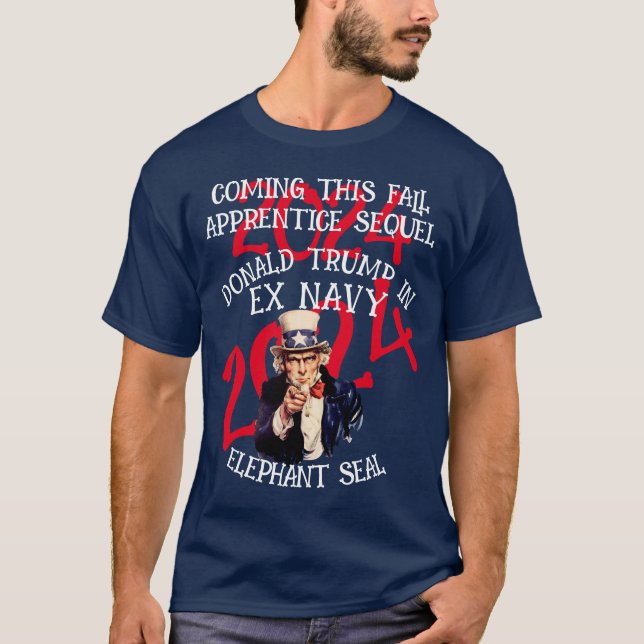 REALITY TV TRUMP IN EX NAVY ELEPHANT SEAL T-Shirt (Front)
