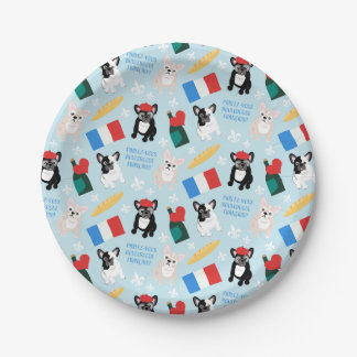 Really French Bulldogs Paper Plate