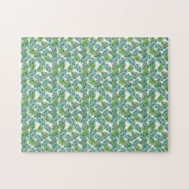 Really impossible green palm leaves jigsaw puzzle (Horizontal)