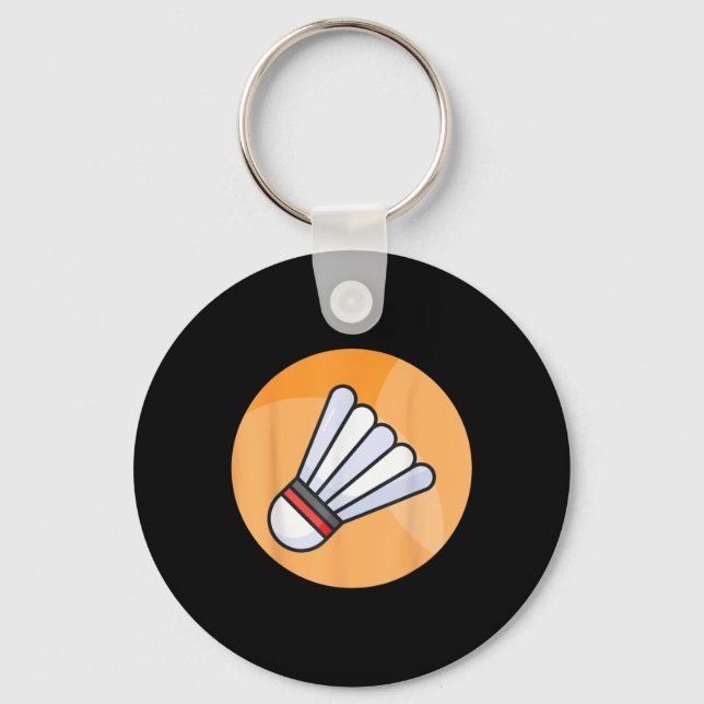 Really Like Badminton Shuttle Birdie 5  Key Ring (Front)