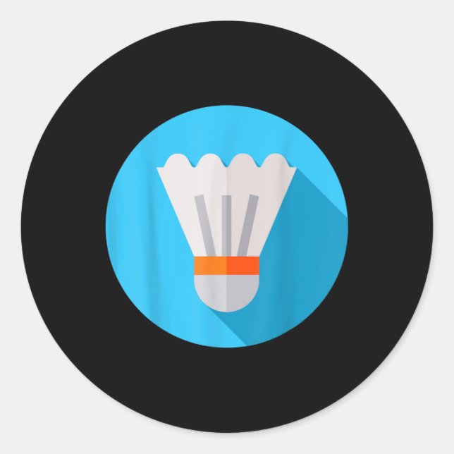 Really Like Badminton Shuttle Birdie 8  Classic Round Sticker (Front)