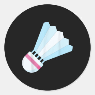 Really Like Badminton Shuttle Birdie 9  Classic Round Sticker
