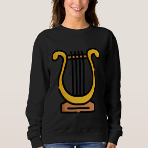 Really Like Lyre Stringed Instrument Sweatshirt