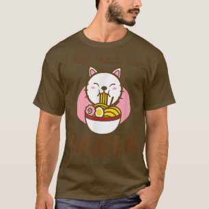 Really Love Ramen Anime Kawaii Ramen Noodles Lover T-Shirt